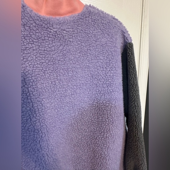 Lazy Oaf Pastel Panel Color Block Fleece Size M - Picture 8 of 9
